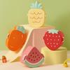1 Pcs Fruit Shaped Divided Lunch Box, Microwave Safe For Student Daily School Use, Fresh Box