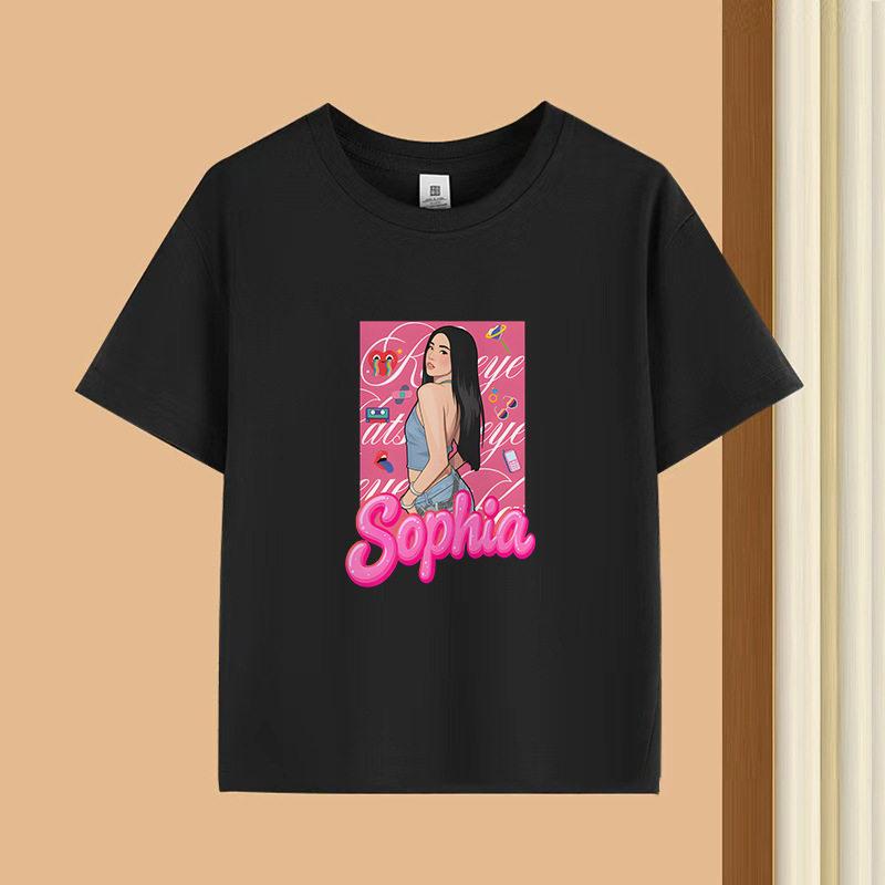 Bestselling Korean Girl Group Katseye Printed Tshirt Shortsleeved Fashionable Casual Adult and Childrens Top