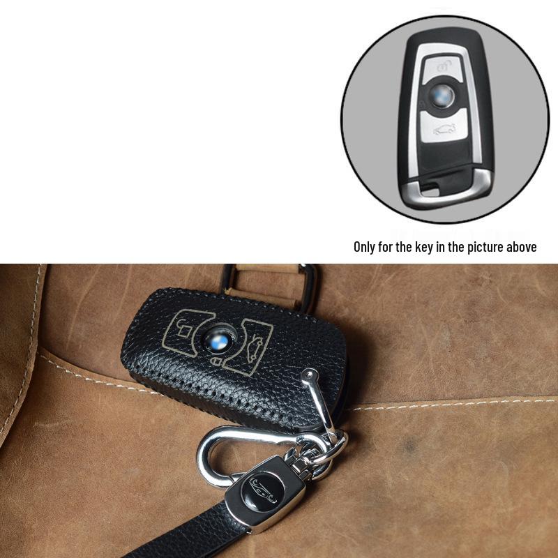 Premium Cowhide Key Case for BMW 3 Series 2013-2018, 2 Series, and 1 Series