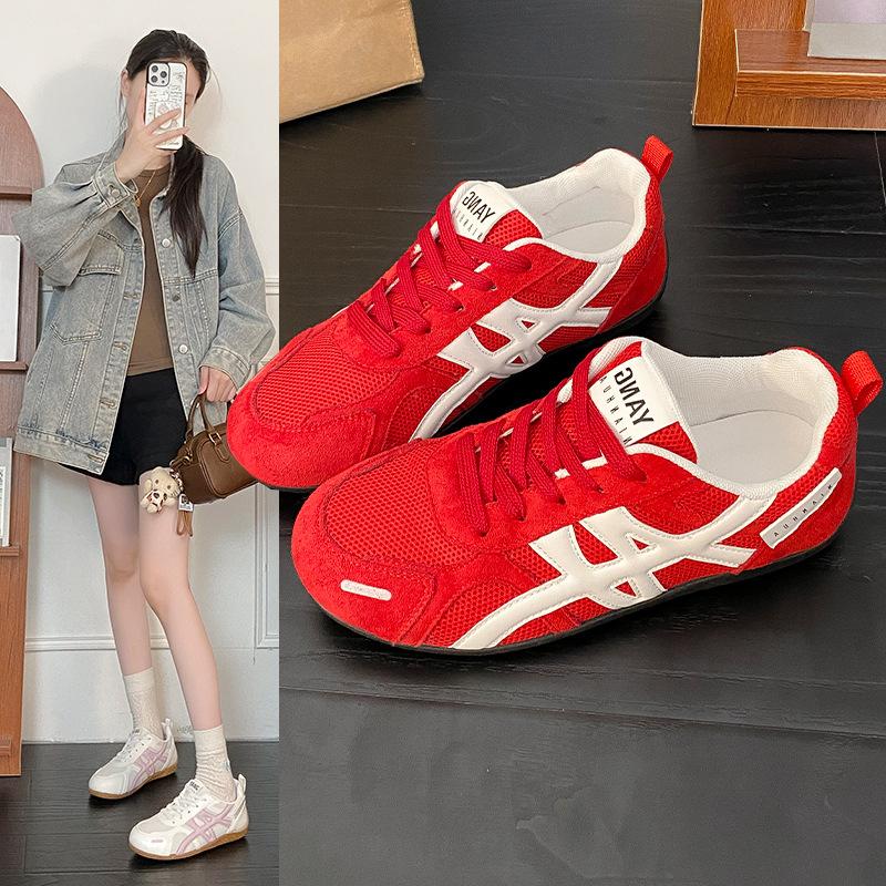 Women's new summer women's shoes blue mesh breathable thin-soled casual sports white shoes