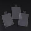 100Pcs Clear Smooth Raised Card Sleeves Transparent Pull Tab Protectors for  Trading Card Storage