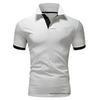 Camisa Polo de Hombre de Tendencia 2026: Manga Corta, Color Sólido, Parche de Moda, Logotipo Personalizable para Verano.
