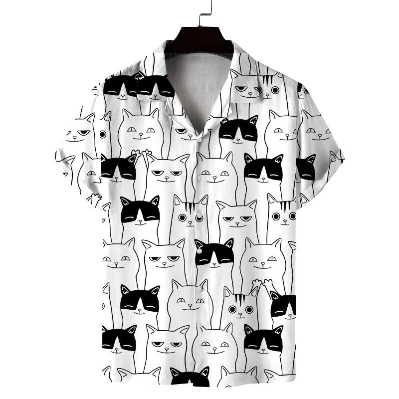Fashion New Summer Shirt Men's Short-sleeved Plaid Design Casual Commuting All-match Personality Breathable Daily