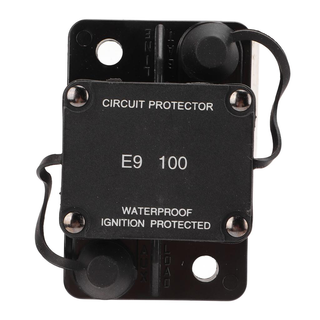 Circuit Breaker Automatic Reset 1/4in Stud 32V 100A IP67 Waterproof for Boat RV Truck Battery