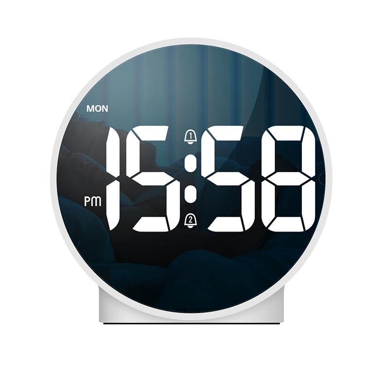 LED Digital Alarm Clock Table Clock Snooze Night Mode 12/24H Electronic LED Clocks Dual Alarm Bedroom Beside Clock Home Decor