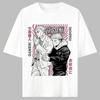 Stylové Ležérní Bílé Bavlna Krátký Rukáv Tričko s Potiskem Anime Jujutsu Kaisen Nanami Kento a Itadori Yuji