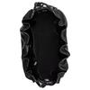 Coach Faye 22 Drawstring Closure Shiny Wrinkled Leather Shoulder Bag Small Women's Black