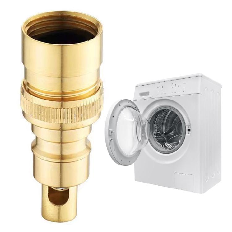 Corrosion Resistant Brass Water Adapters with Auto Shuts Off Automatic Water Flows Stoppers Suitable for Washing Machine