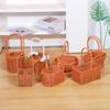 Handmade Imitation Rattan Picnic & Gift Basket with Iron Art Elements