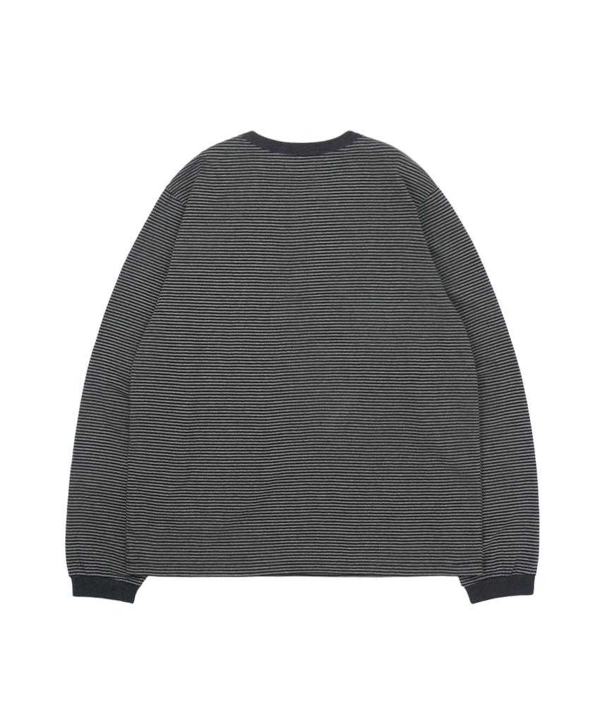 Sseonegteu St Henley Neck Ls Tee - Charcoal