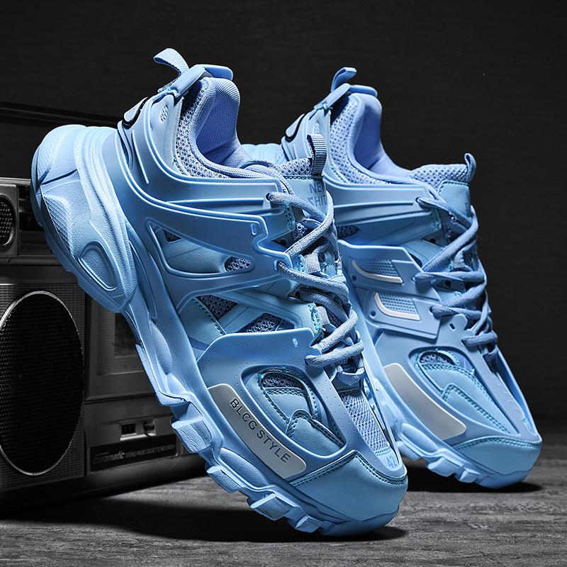 Fashion SYTK Brand Design Black Gray Fashion New Men's Chunky Sneakers  hoes Trendy  Casual Shoes