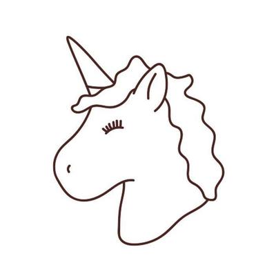 Wooden Stamp - Creative Seed - Unicorn - Solid Wood - Rubber - Made In France