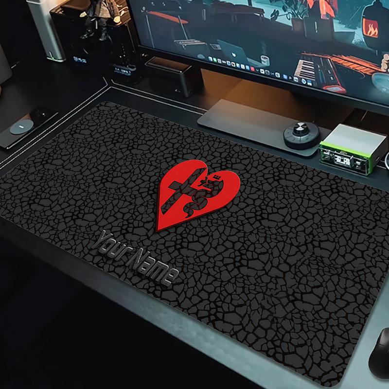 Alpha Romeo Custom Name Large Size Mouse Pad Large Gaming Table Cushion Non-slip Laptop Tablet Big Mousepad XXL Mat Mini PC Playmat With Lock edge