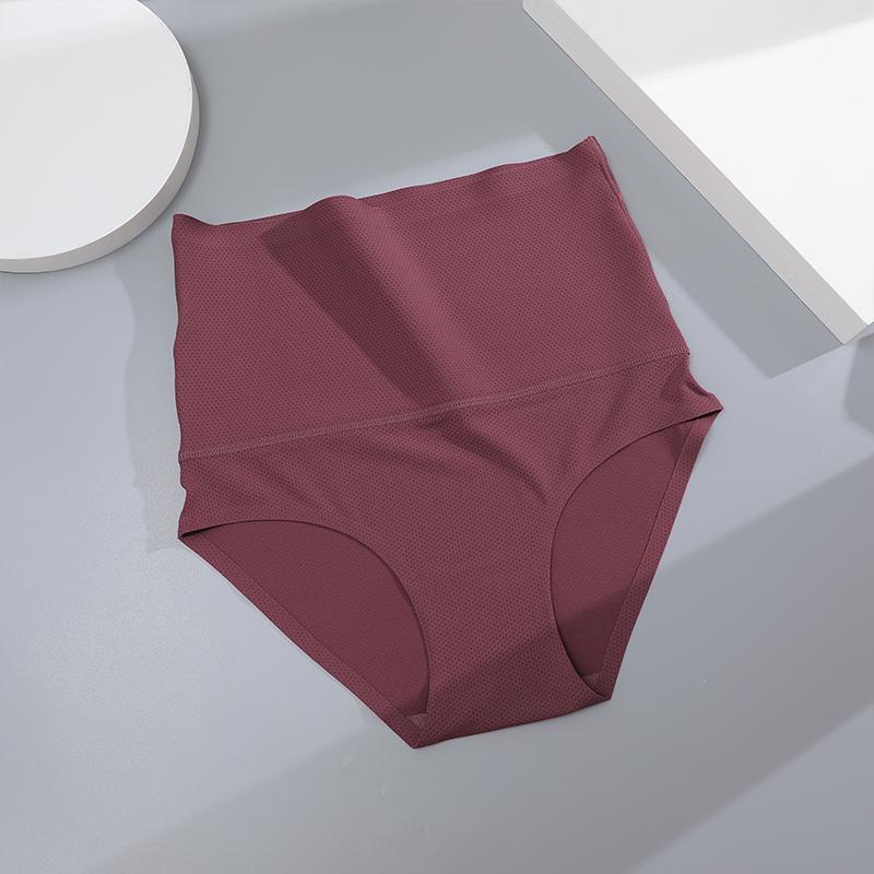 

FINETOO Высокая талия Бесшовные корректирующие трусики антибактериальные женское нижнее белье мягкие трусы с промежностью для женского нижнего белья Корректирующее белье S&1pc фиолетовый