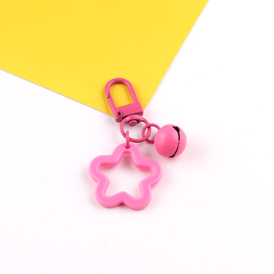 Korean Style Sweet Acrylic Star Keychain Pendant with DIY Perler Beads