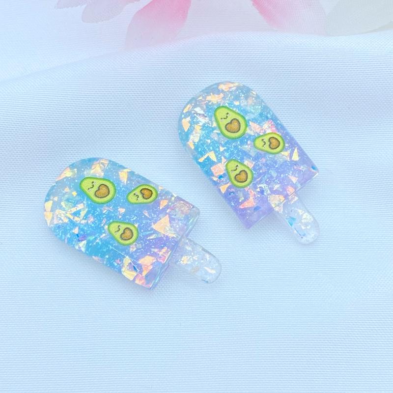 10 Stück Neue Süße Gemischte Glänzende Fruchteis Flache Rückseite Harz Cabochons Scrapbooking DIY Schmuck Basteln Dekoration Zubehör