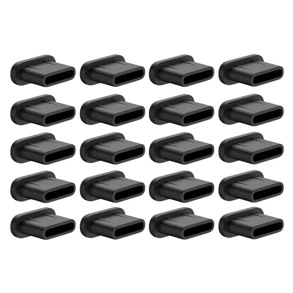 Silicone Dust Plugs Type C Charging Port Protector Stopper Cap Cover for iPhone 15 Pro Max 15 Plus Samsung Xiaomi Anti-Dust Plug