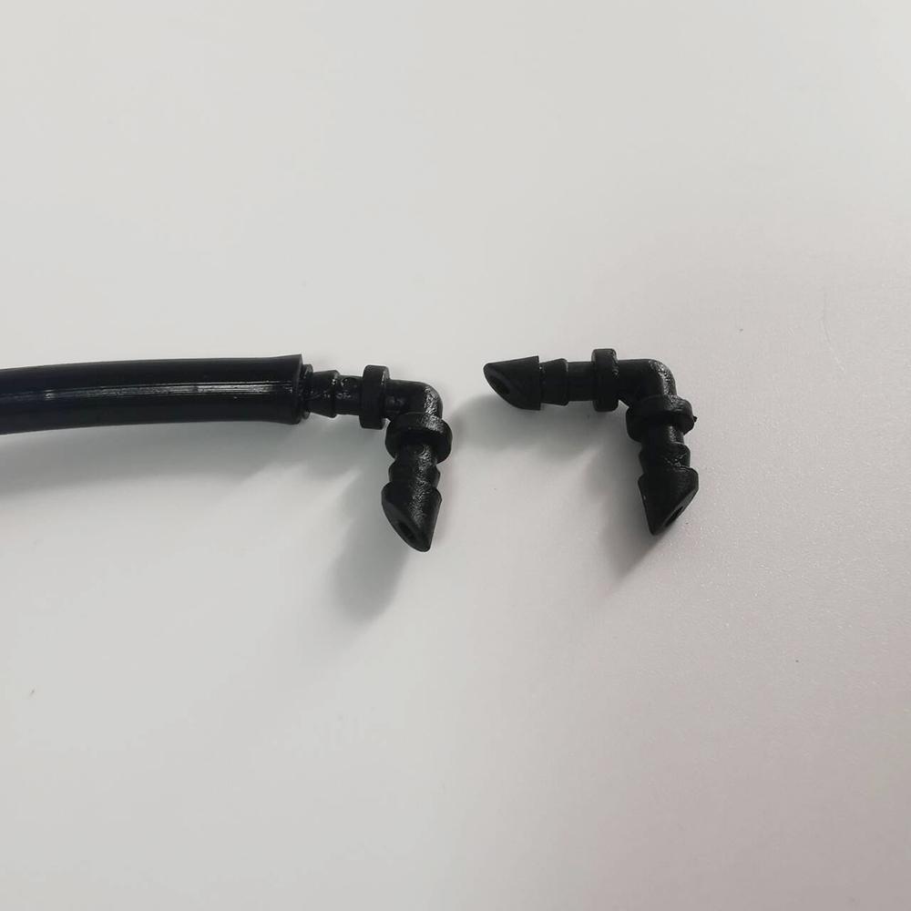 20 Pcs Bevel Hose Elbow Water Hose Connectors 1/4'' Bending Joints Garden Pipe Connectors Drip Irrigation Connect 7mm Hose