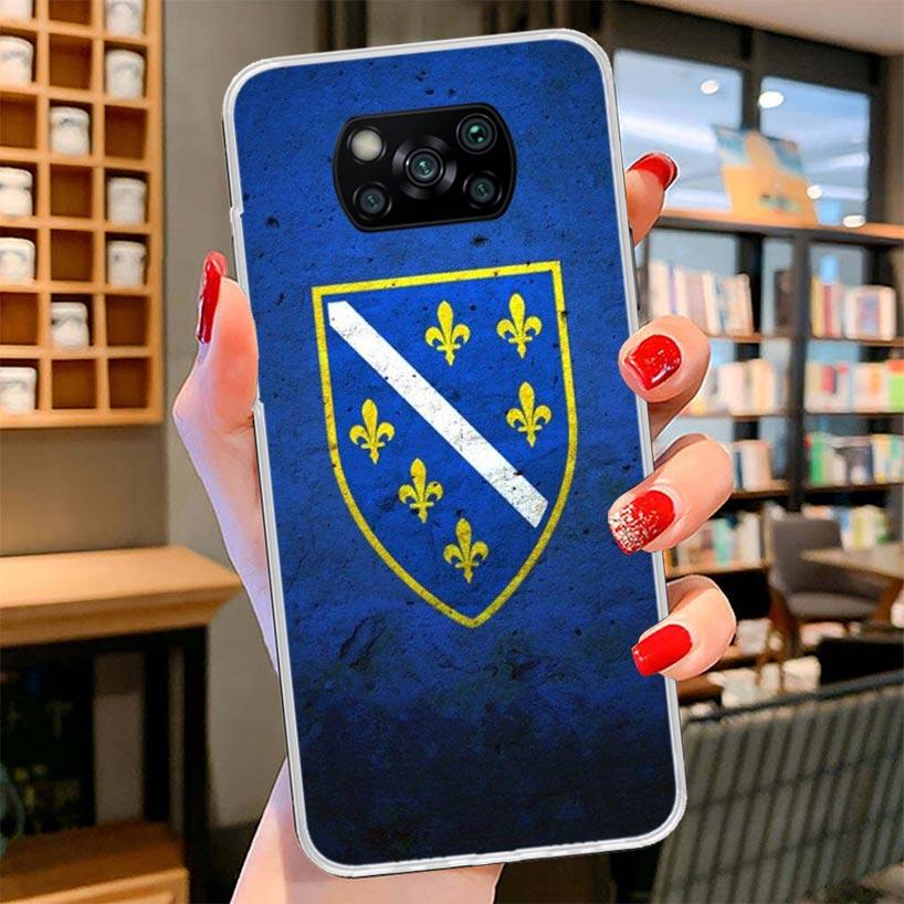 Bosnia And Herzegovina Flag Cover Phone Case For Xiaomi Poco F7 Ultra X7 X6 X5 Pro M7 Redmi 15C 15 13C 13 12C 12 10C 10 9A 9C 9T