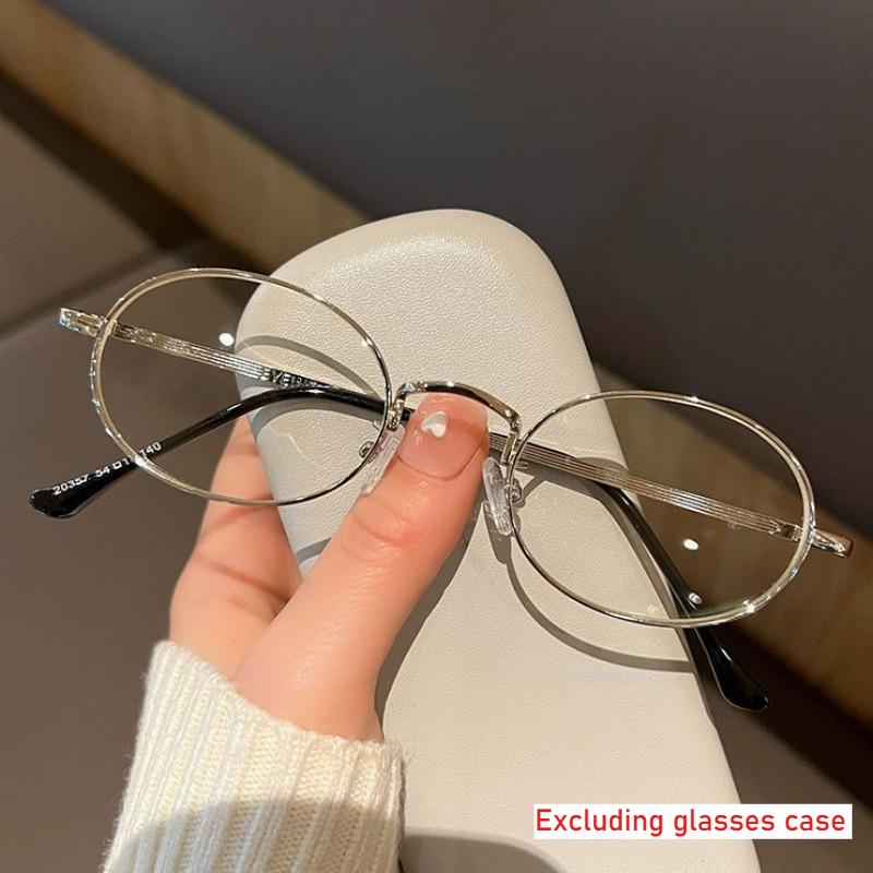 

Ultra Light Elliptical Frame Myopia Glasses Women Retro Trend Small Oval Myopia Eyewear Anti-Uv Eyeglasses 0 To-4.0 0