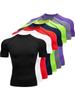 Men's Quick-Dry Short Sleeve Sports Top - Breathable, Tight, and Elastic for Summer Fitness and Basketball Training