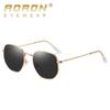 AORON Polarized Men Sunglasses Classic Pilot Driving Sun Glasses Metal Frame Mirror Lens Sunglasses Gifts