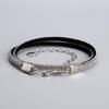 Women's Fashionable Little Black Dress with Decorative Microfiber Belt and Hot Drill Design Waist Chain