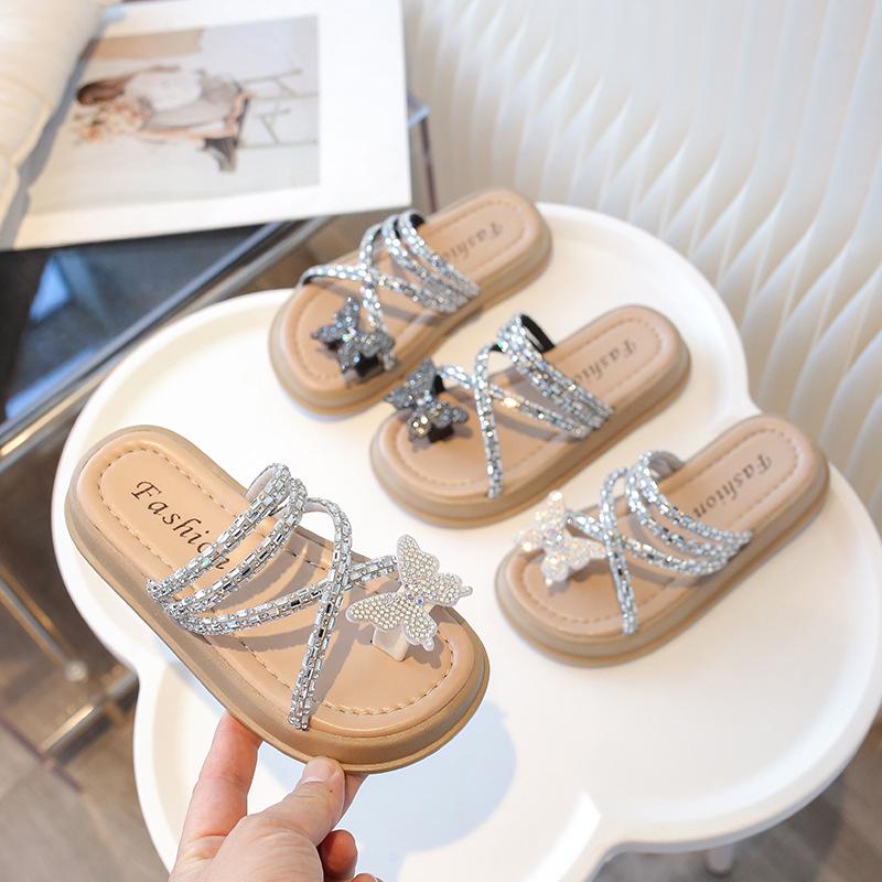 Girls' Non-slip Fashion Sandals: Summer Soft Sole Comfortable Slippers for Medium To Large Children - Baby Princess Shoes