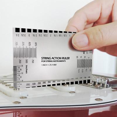 1 Pc Guitar Accessories String Action Gauge Ruler Baroque Guitar Bass String Pitch Luthier Tool for String Instruments