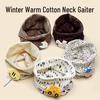 Children's Winter Cartoon Fleece Neck Gaiter: Warm, Windproof Pullover Scarf for Infants & Toddlers