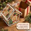 Rhinestone Christmas Painting Kit Wooden House 3D House Ornament New Year