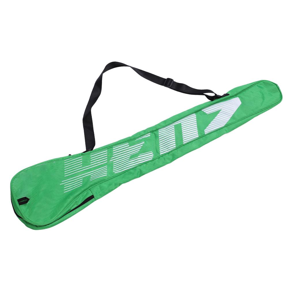 Lacrosse Stick Bag Green Holds 3 Sticks Large Capacity Oxford Cloth Zipper Adjustable Strap Lacrosse Storage Bag