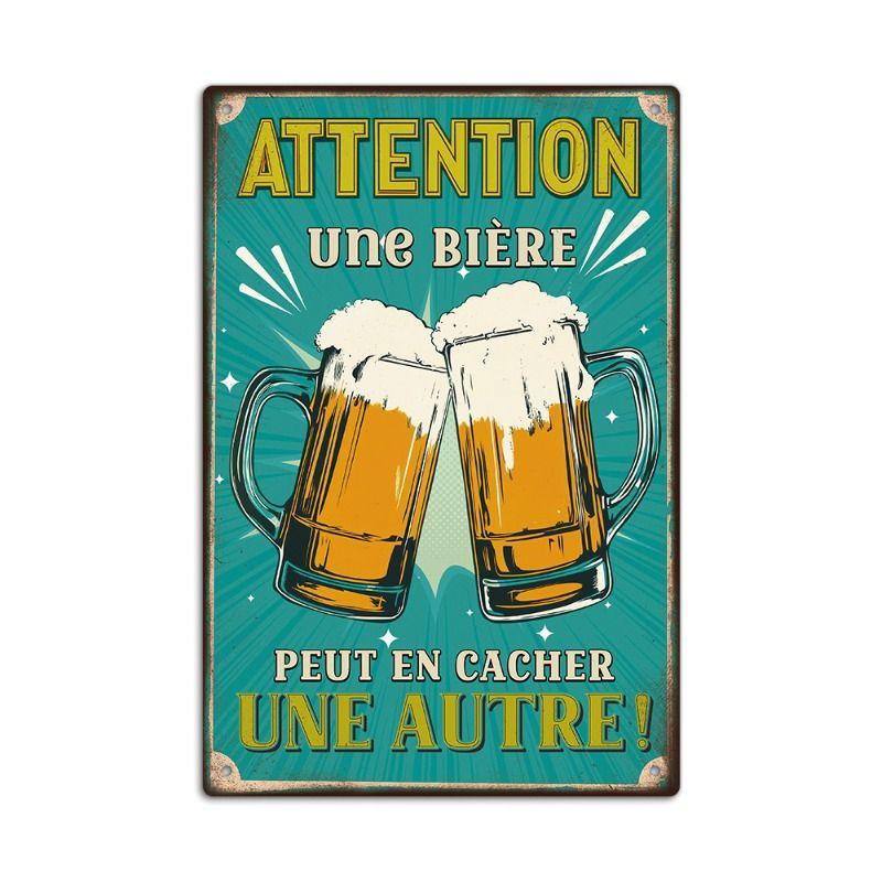 Vintage Drink Theme Metal Wall Panels for Bar Restaurant Kitchen Decor