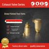 Thickened Brass Automatic Quick Exhaust Valve with Weighted Pointed Vent, Threaded Fittings 1/2", 3/4", 1