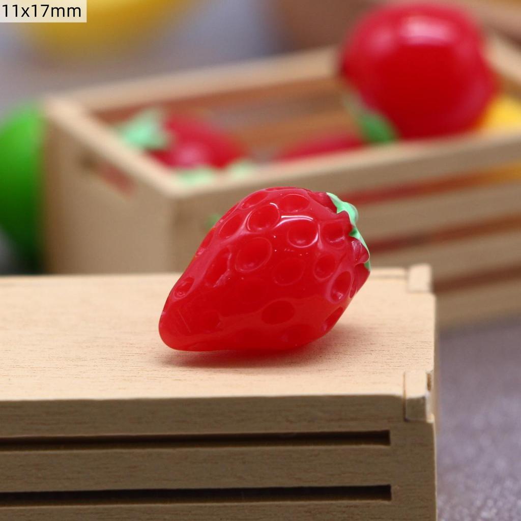 10-Piece Set: Mini 3D Fruit Dollhouse Dining Table Play Food Props