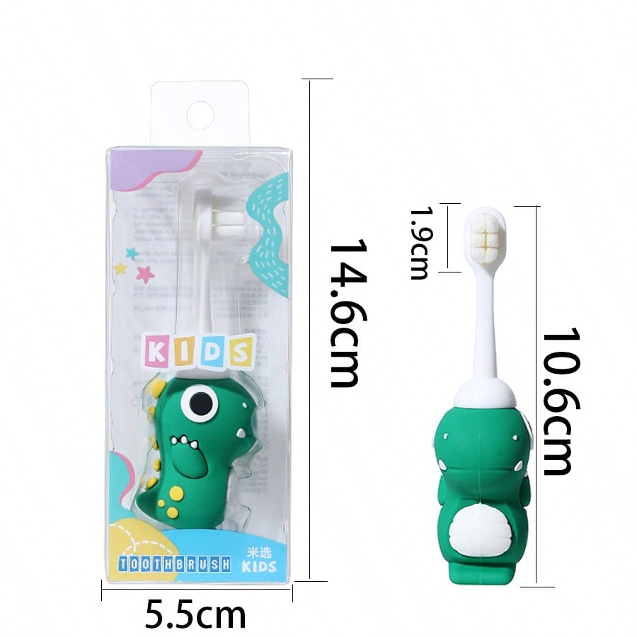 Baby Training Toothbrush, Ultra Soft & Fine, Won't Hurt Gums, Cleans Mouth & Tongue, Manual Toothbrush for 1-3 Years Old Children