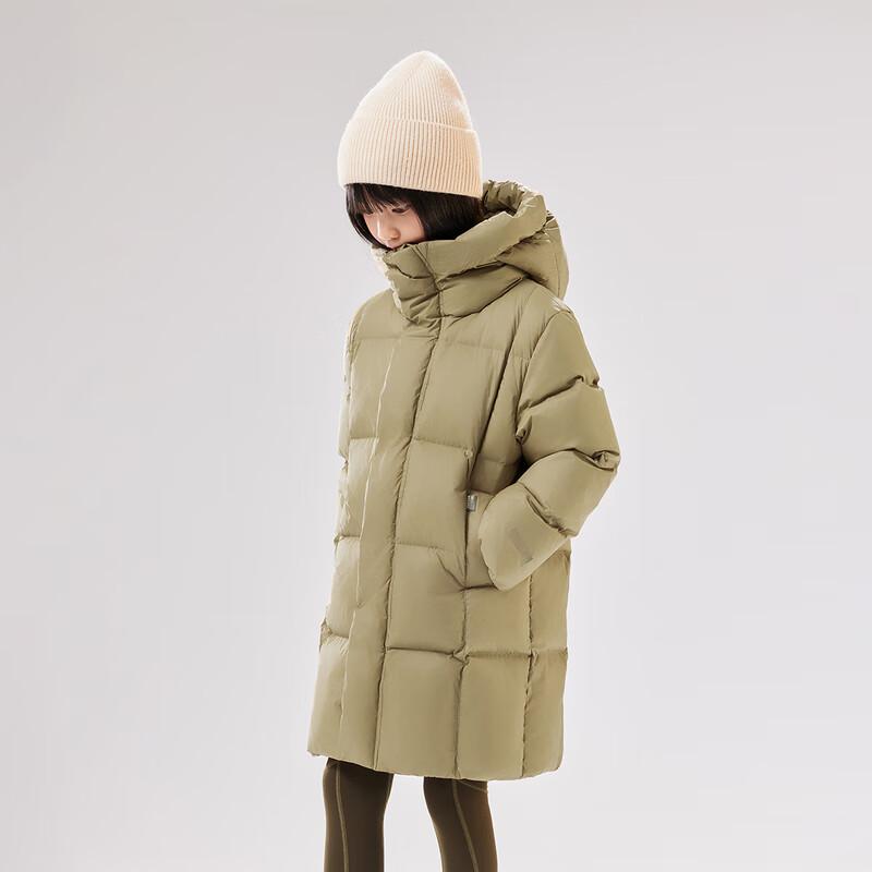 EBAER Kids' 2024 Winter Mid-Length Hooded Down Jacket