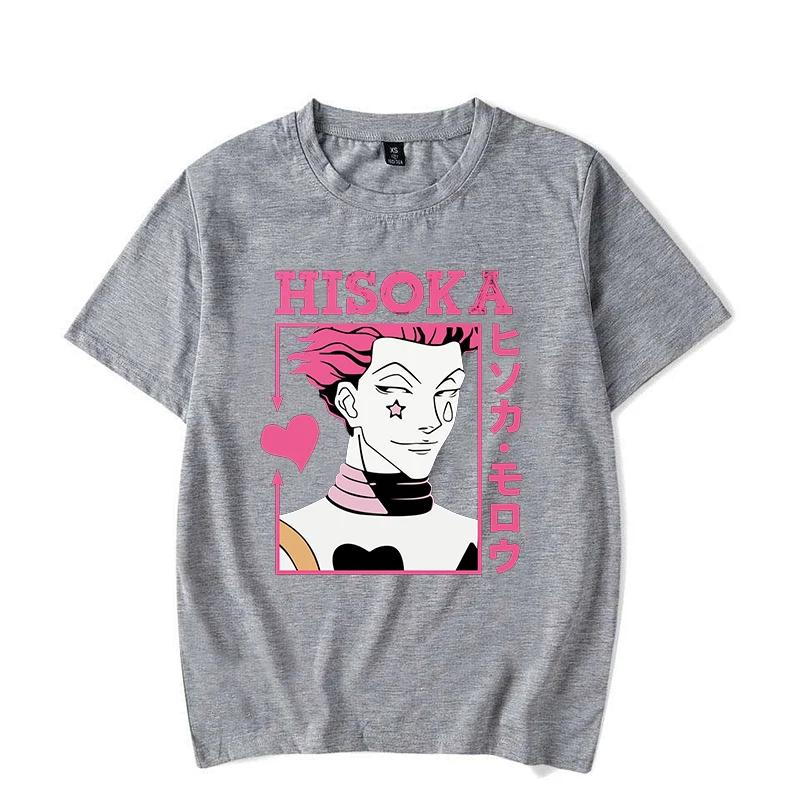 New Hot Anime Hisoka Printed Shirt Women's Men's Casual Personality T-shirt Y2k Summer T-shirt Tops