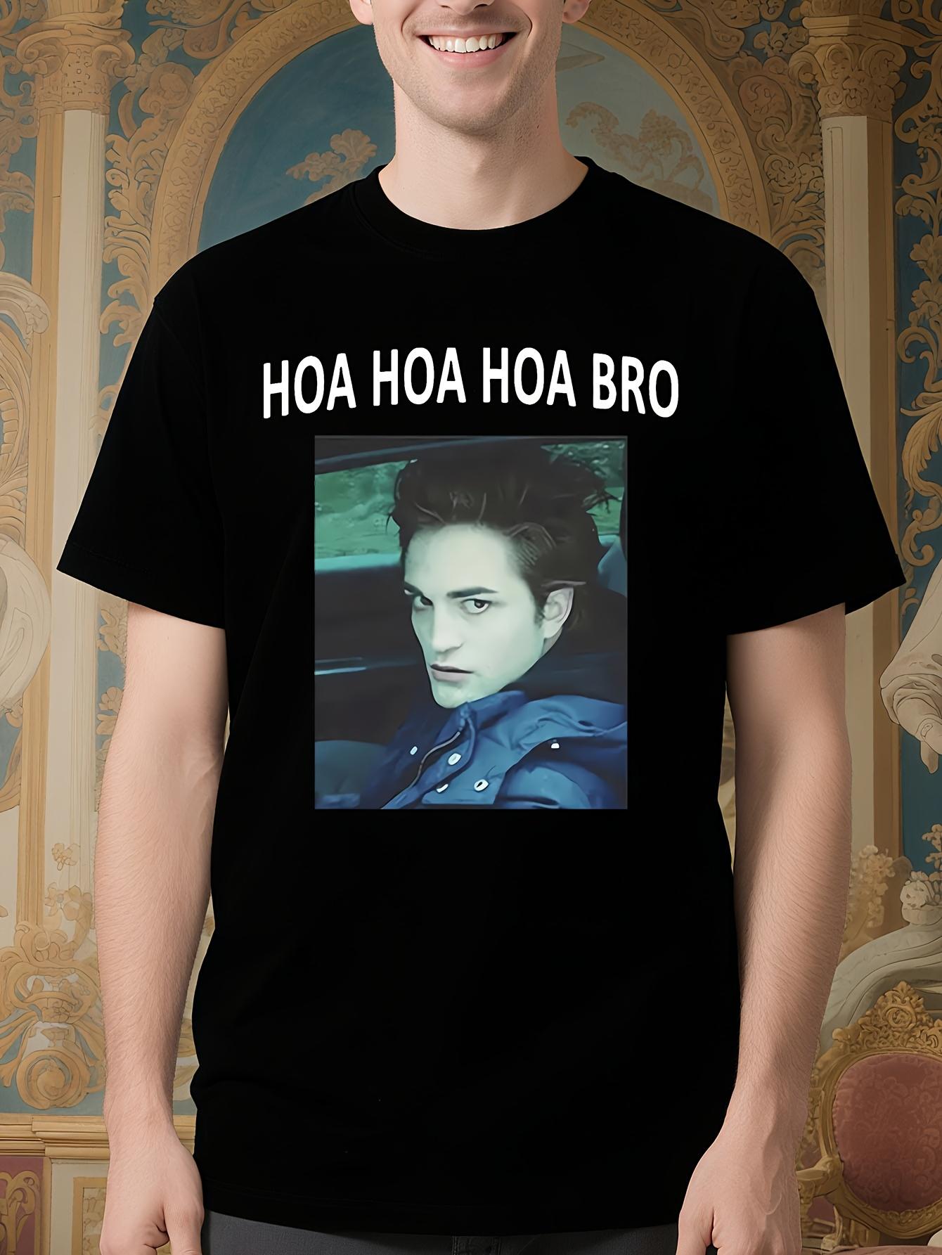 Ho Ho Ho BRO Robert Pattinson Twilight Graphic Tshirt Mad... S