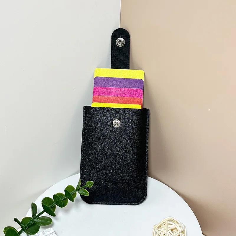 

Fashion PU Leather Card Holder Thin Bank Credit Card Case Wallet Men Bank Card Holder Cash Change Pack Business ID Pocket чорний