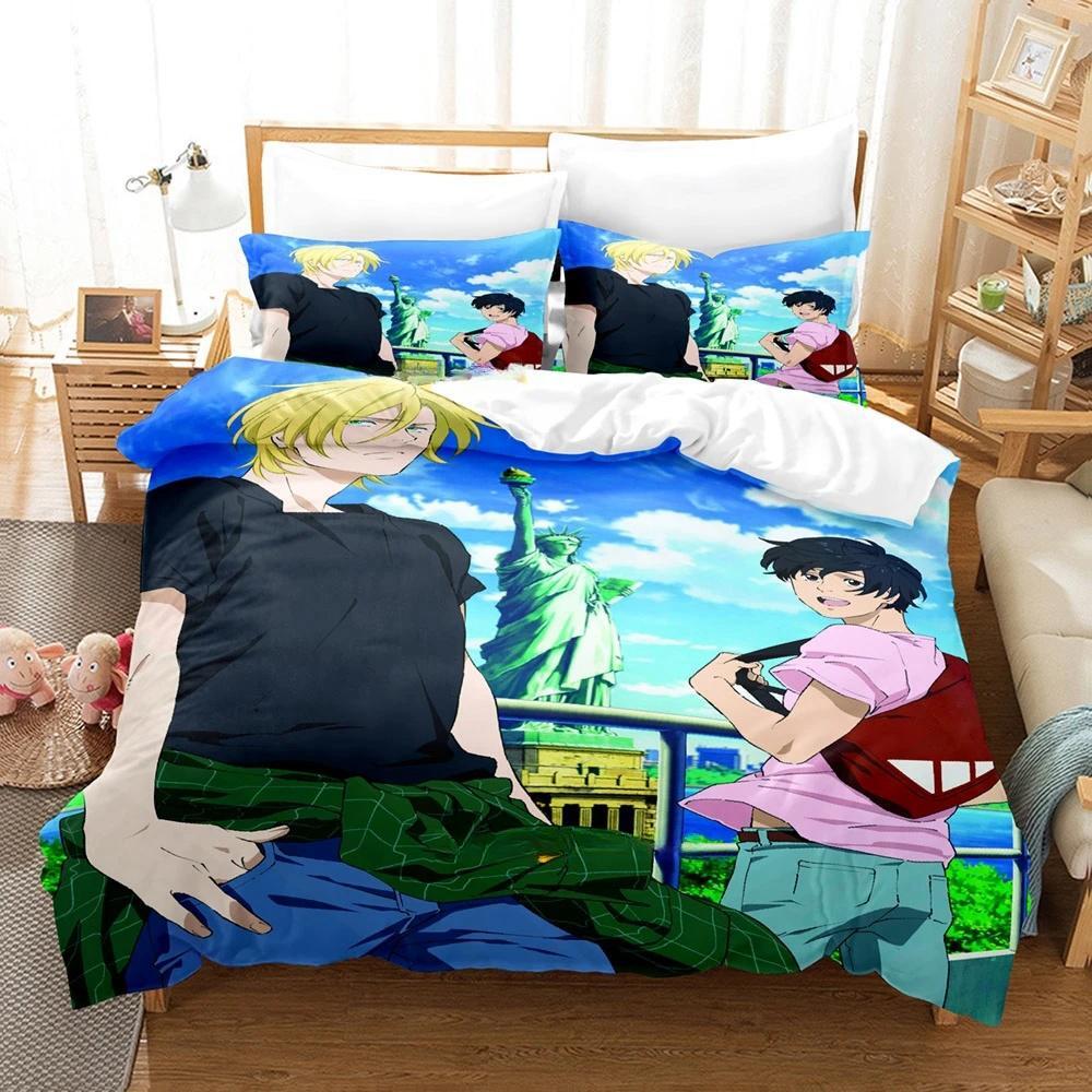 3D Druck Anime Banana Fish Bettwäsche Set Einzelbett Twin Full Queen King Size Bettset Erwachsene Kind Schlafzimmer Bettbezug Sets Heimtextilien