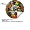Pumpkin Ghost Wall Stickers Halloween Stained Glass Style Static Window Clings, Waterproof PVC Bat Seasonal Home Accents Haunted House Decals,