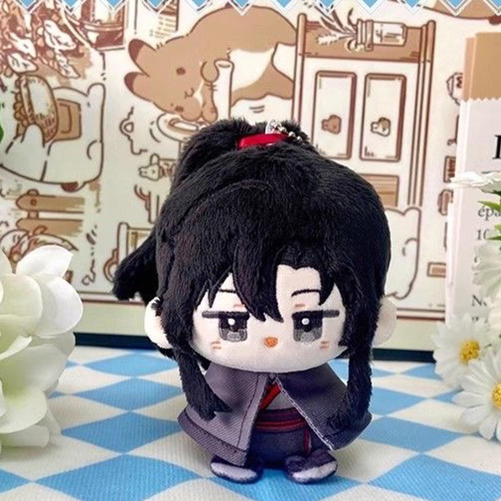 Chinese Anime Plush Toys Keychain Wei Wuxian Lan Wangji Plushies Stuffed Doll Lan WangJi Figure Cute Soft Pendant Birthday Gifts