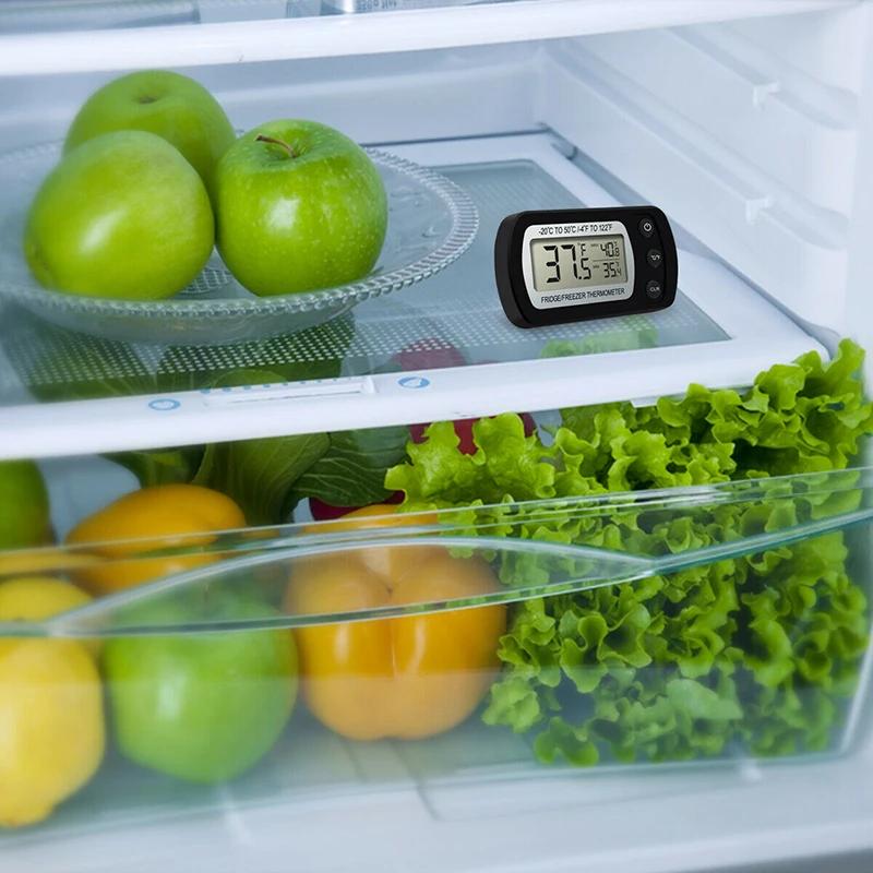 LED Digital Freezing Thermometer Refrigerator Thermometer Is Applicable To Kitchen, Family and Restaurant,Temperature Memory
