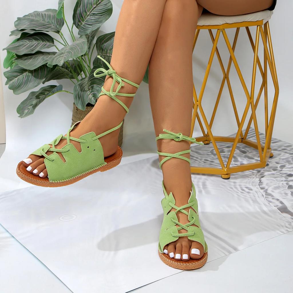 Fashion Women's Fashion Trends Anti-Slip Sandals 2025 Classic Wearing Comfortable Feet Naked Strap Roman Women's Shoes Zapatos De Mujer