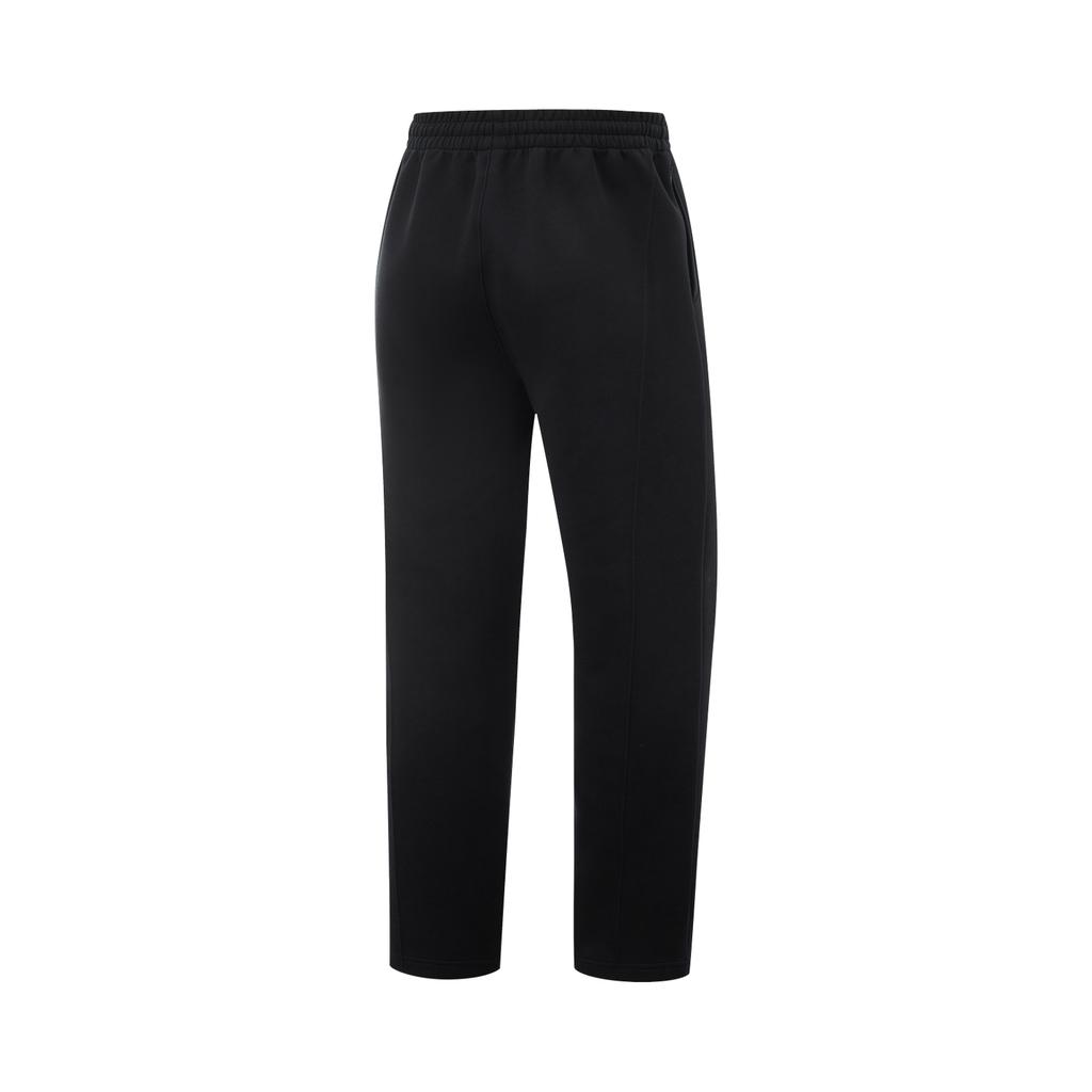 Li-Ning Comfortable Breathable Straight Leg Knitted Sports Pants Men Bottoms Black AKLV133-2