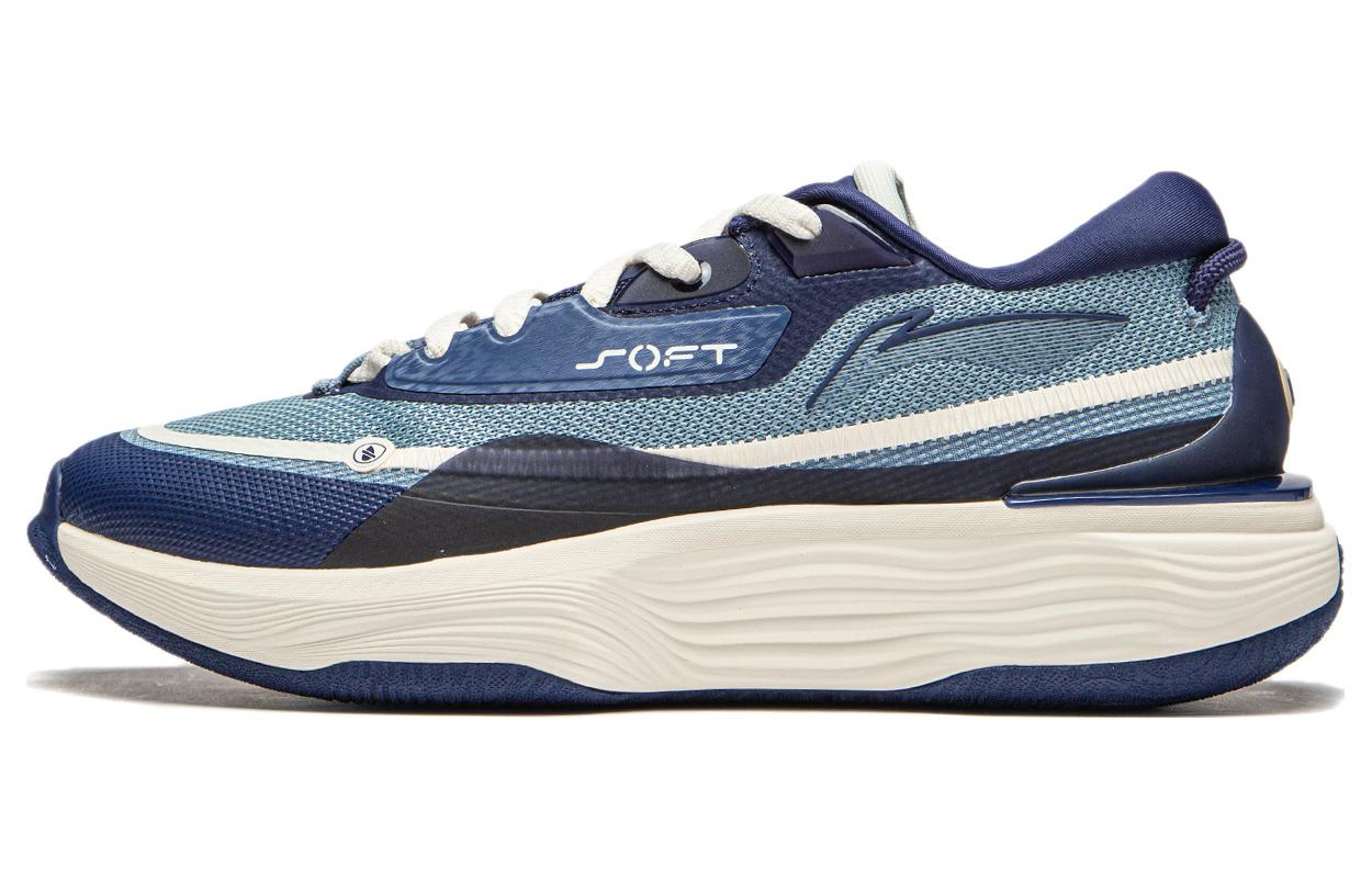 Li Ning SOFT WARM Модные Нескользящие Износостойкие Низкие Повседневные Туфли Мужские AGLT121-3 39.5