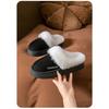 Thick and Warm Cotton Slippers with Added Velvet, Suitable for Women To Wear Outside In Winter. Soft Soled Plush Slippers for Home and Indoor Use
