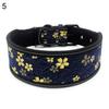 Flower Line Print Reflective Adjustable Pet Dog Puppy Collar Soft Neck Strap