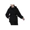Adidas Kurtka damska z kapturem na sporty outdoorowe w jednolitym kolorze czarna HG8585
